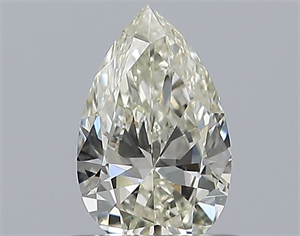 Picture of Natural Diamond 0.50 Carats, Pear with  Cut, K Color, SI1 Clarity and Certified by GIA