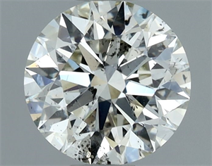 Picture of Natural Diamond 1.01 Carats, Round with Excellent Cut, J Color, SI2 Clarity and Certified by IGI