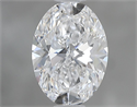Natural Diamond 0.70 Carats, Oval with  Cut, D Color, VVS1 Clarity and Certified by GIA