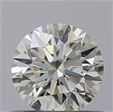 Natural Diamond 0.55 Carats, Round with Excellent Cut, H Color, VVS2 Clarity and Certified by IGI