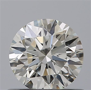 Picture of Natural Diamond 0.55 Carats, Round with Excellent Cut, H Color, VVS2 Clarity and Certified by IGI