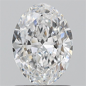 Picture of Natural Diamond 1.00 Carats, Oval with  Cut, D Color, VVS2 Clarity and Certified by GIA