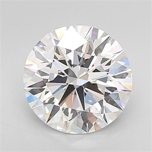 Picture of Lab Grown Diamond 2.40 Carats, Round with Excellent Cut, D Color, IF Clarity and Certified by GIA