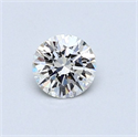 Diamante Natural 0.43 quilates, Redondo , Color H, claridad VS1 y certificado GIA