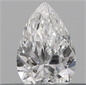 Diamante Natural 0.11 quilates, De pera , Color E, claridad SI1 y certificado IGI