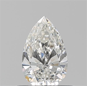 Picture of Natural Diamond 0.50 Carats, Pear with  Cut, H Color, VVS1 Clarity and Certified by GIA