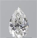 Natural Diamond 0.54 Carats, Pear with  Cut, H Color, VVS2 Clarity and Certified by GIA