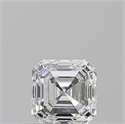 Natural Diamond 0.55 Carats, Asscher with  Cut, E Color, VS2 Clarity and Certified by GIA