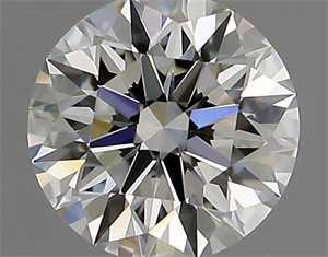 Picture of Natural Diamond 0.71 Carats, Round with Excellent Cut, H Color, VS1 Clarity and Certified by GIA
