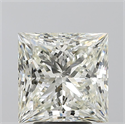Diamante Natural 4.02 quilates, Princesa , Color K, claridad SI2 y certificado GIA