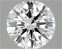 Lab Grown Diamond 2.54 Carats, Round with Ideal Cut, E Color, VVS2 Clarity and Certified by IGI