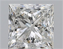 Natural Diamond 1.70 Carats, Princess with  Cut, I Color, SI1 Clarity and Certified by GIA