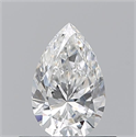 Natural Diamond 0.50 Carats, Pear with  Cut, F Color, VS1 Clarity and Certified by GIA