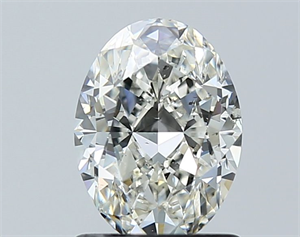 Foto Diamante Natural 1.21 quilates, Ovalado , Color I, claridad SI2 y certificado GIA de