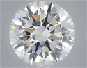 Lab Grown Diamond 6.03 Carats, Round with Excellent Cut, E Color, VVS2 Clarity and Certified by IGI