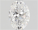Natural Diamond 0.72 Carats, Oval with  Cut, D Color, VS1 Clarity and Certified by GIA