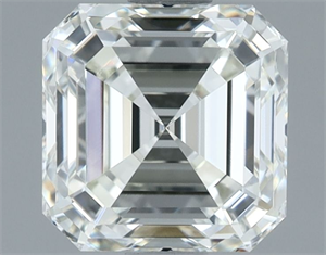 Picture of Natural Diamond 1.50 Carats, Asscher with  Cut, I Color, IF Clarity and Certified by IGI