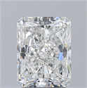 Natural Diamond 3.01 Carats, Radiant with  Cut, G Color, SI1 Clarity and Certified by GIA