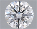 Lab Grown Diamond 0.72 Carats, Round with Ideal Cut, D Color, VVS1 Clarity and Certified by IGI