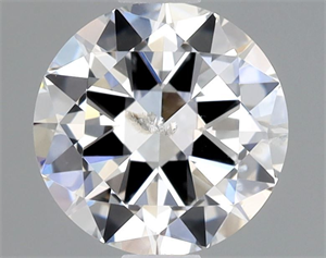 Picture of Natural Diamond 0.90 Carats, Round with Very Good Cut, E Color, SI2 Clarity and Certified by IGI