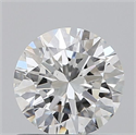 Natural Diamond 0.70 Carats, Round with Excellent Cut, H Color, SI1 Clarity and Certified by GIA