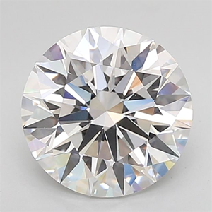 Picture of Lab Grown Diamond 3.44 Carats, Round with Excellent Cut, D Color, VVS2 Clarity and Certified by GIA