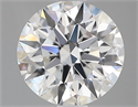 Lab Grown Diamond 1.03 Carats, Round with Ideal Cut, D Color, VS1 Clarity and Certified by IGI