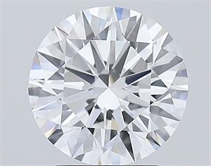 Picture of Lab Grown Diamond 2.61 Carats, Round with Ideal Cut, E Color, IF Clarity and Certified by IGI