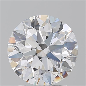 Picture of Natural Diamond 2.50 Carats, Round with Excellent Cut, D Color, VVS1 Clarity and Certified by GIA