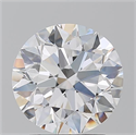 Natural Diamond 2.50 Carats, Round with Excellent Cut, D Color, VVS1 Clarity and Certified by GIA