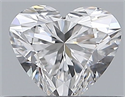 Natural Diamond 0.33 Carats, Heart with  Cut, E Color, VVS1 Clarity and Certified by GIA