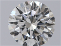 Natural Diamond 0.70 Carats, Round with Excellent Cut, H Color, VVS2 Clarity and Certified by GIA