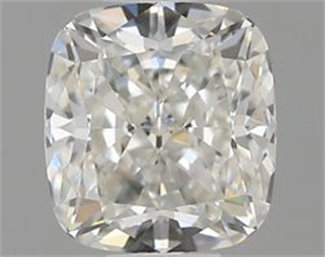 Picture of Natural Diamond 0.51 Carats, Cushion with  Cut, I Color, VVS2 Clarity and Certified by GIA
