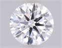 Lab Grown Diamond 0.72 Carats, Round with Ideal Cut, D Color, VVS1 Clarity and Certified by IGI