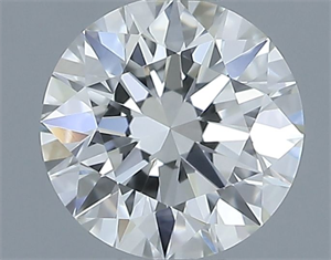 Picture of Natural Diamond 0.52 Carats, Round with Excellent Cut, H Color, VVS2 Clarity and Certified by IGI