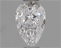 Diamante Natural 0.32 quilates, De pera , Color D, claridad VS1 y certificado GIA