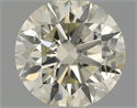Natural Diamond 0.71 Carats, Round with Excellent Cut, L Color, SI2 Clarity and Certified by IGI