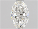 Natural Diamond 0.71 Carats, Oval with  Cut, F Color, VS2 Clarity and Certified by GIA