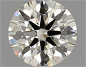 Natural Diamond 1.25 Carats, Round with Excellent Cut, K Color, VVS1 Clarity and Certified by IGI