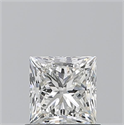 Diamante Natural 0.90 quilates, Princesa , Color G, claridad VVS1 y certificado GIA