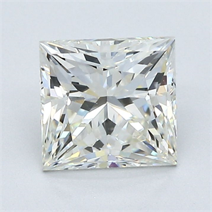 Picture of Natural Diamond 1.65 Carats, Princess with  Cut, K Color, VS1 Clarity and Certified by GIA