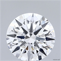 Lab Grown Diamond 2.55 Carats, Round with Ideal Cut, D Color, VVS1 Clarity and Certified by IGI
