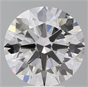 Lab Grown Diamond 5.53 Carats, Round with Ideal Cut, F Color, VVS2 Clarity and Certified by IGI