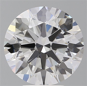 Picture of Lab Grown Diamond 5.53 Carats, Round with Ideal Cut, F Color, VVS2 Clarity and Certified by IGI