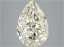 Natural Diamond 5.01 Carats, Pear with  Cut, J Color, VVS2 Clarity and Certified by HRD