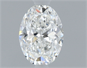 Diamante Natural 0.40 quilates, Ovalado , Color F, claridad VS1 y certificado GIA