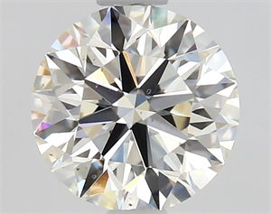 Picture of Natural Diamond 1.01 Carats, Round with Excellent Cut, I Color, SI1 Clarity and Certified by GIA
