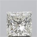 Natural Diamond 1.50 Carats, Princess with  Cut, J Color, VS2 Clarity and Certified by GIA