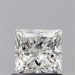 Picture of Natural Diamond 0.71 Carats, Princess with  Cut, I Color, VVS1 Clarity and Certified by GIA
