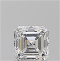Natural Diamond 1.10 Carats, Asscher with  Cut, E Color, SI1 Clarity and Certified by GIA